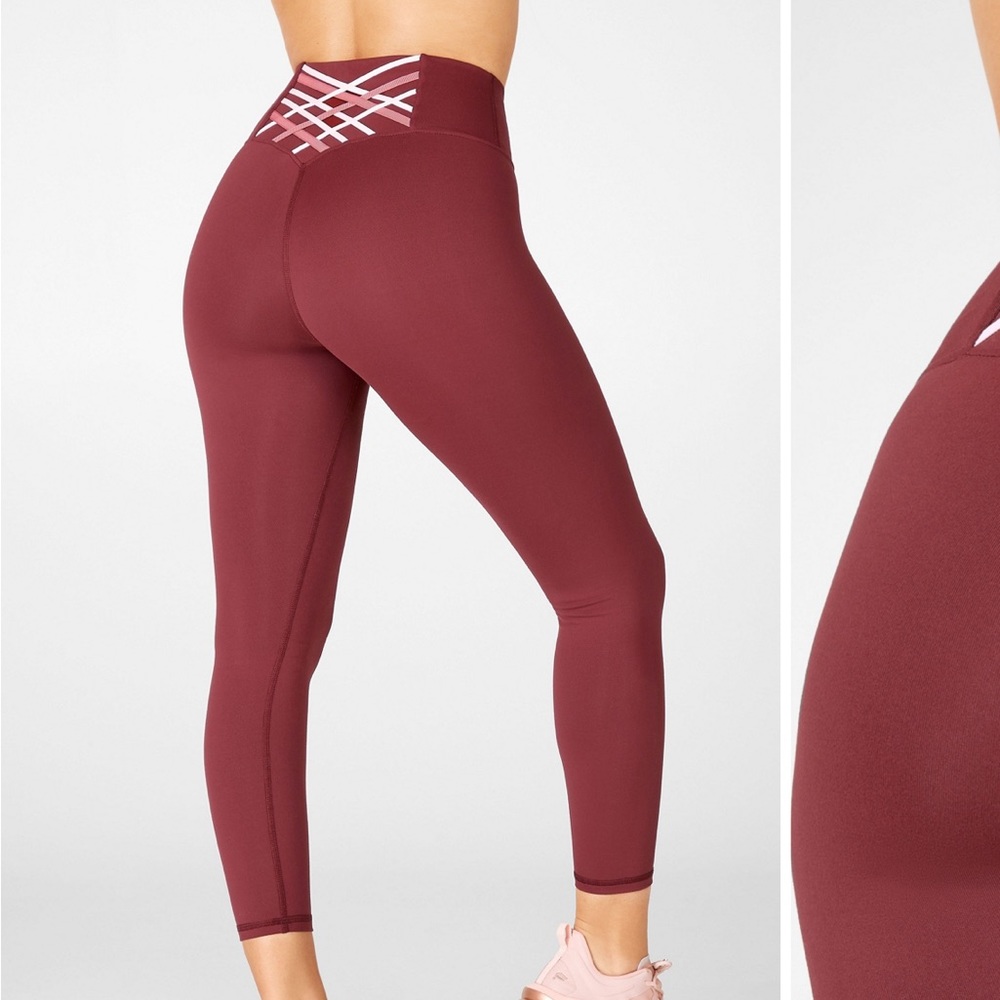 EUC Fabletics Boost Powerhold High-Waisted 7/8 Leggings